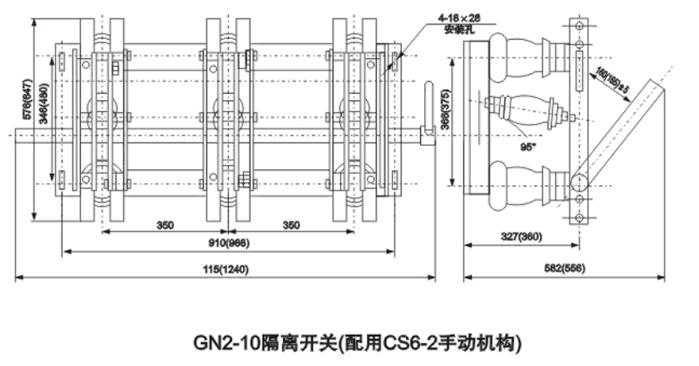 GN2隔离开关（配用CS6-2手动操作）