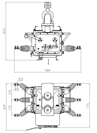 ZW20-12外形尺寸图