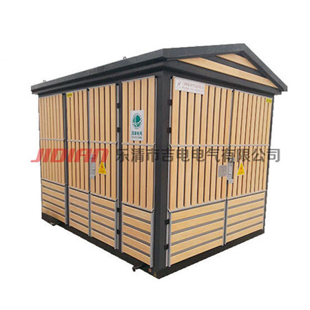 YB景观贴防腐木条金属箱变